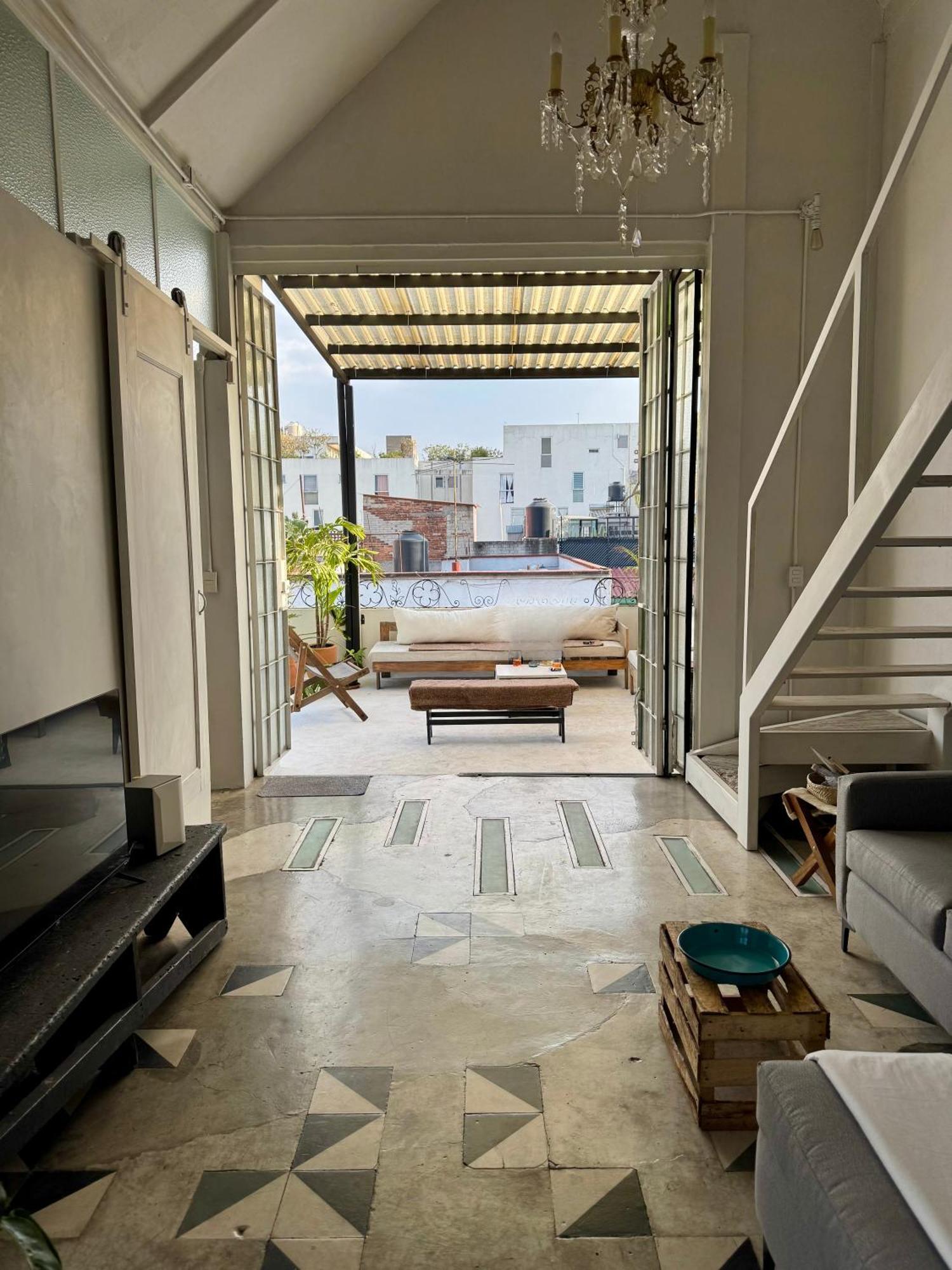 Bright Design Penthouse Loft With Terrace - Santa Maria La Ribera Apartamento