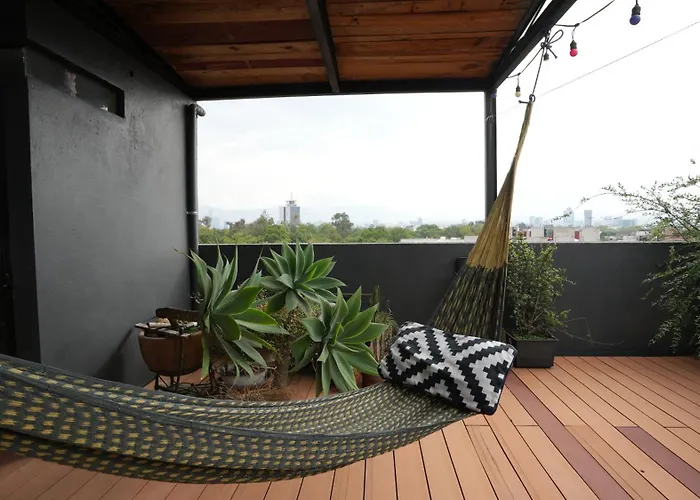 Skyline Y Terraza Privada Penthouse En Cdmx