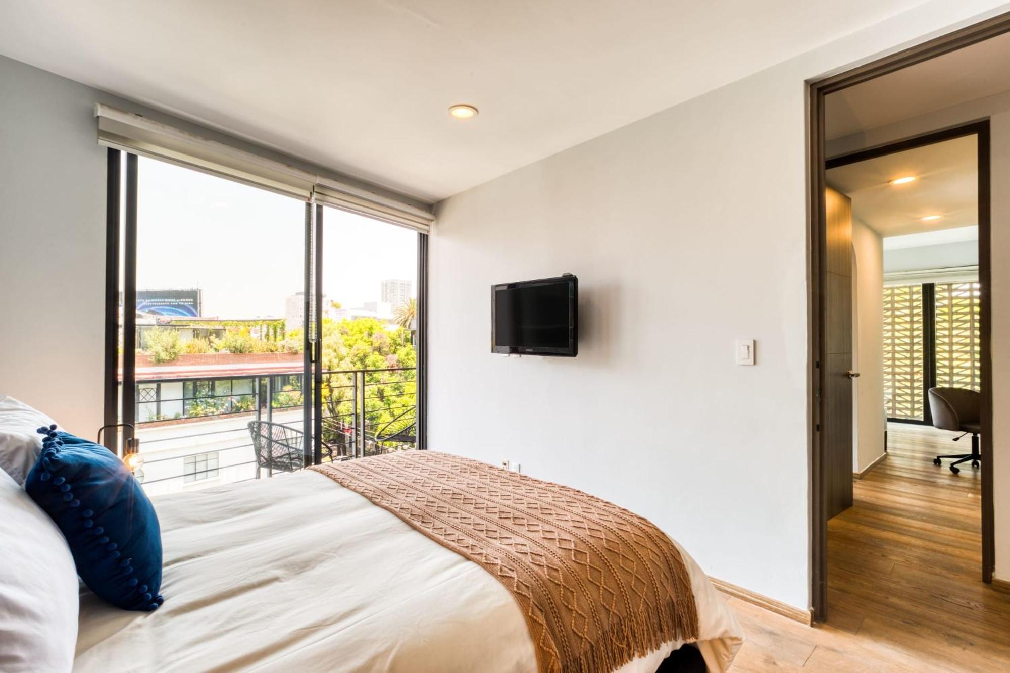 Chic Ph Haven With Rooftop, Condesa 2br By Tasman Сasa de vacaciones *