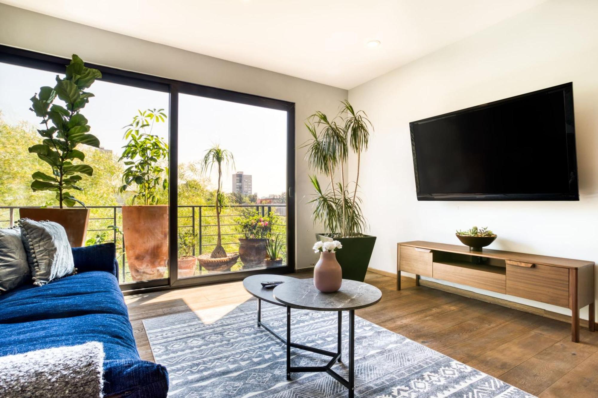 Chic Ph Haven With Rooftop, Condesa 2br By Tasman Сasa de vacaciones