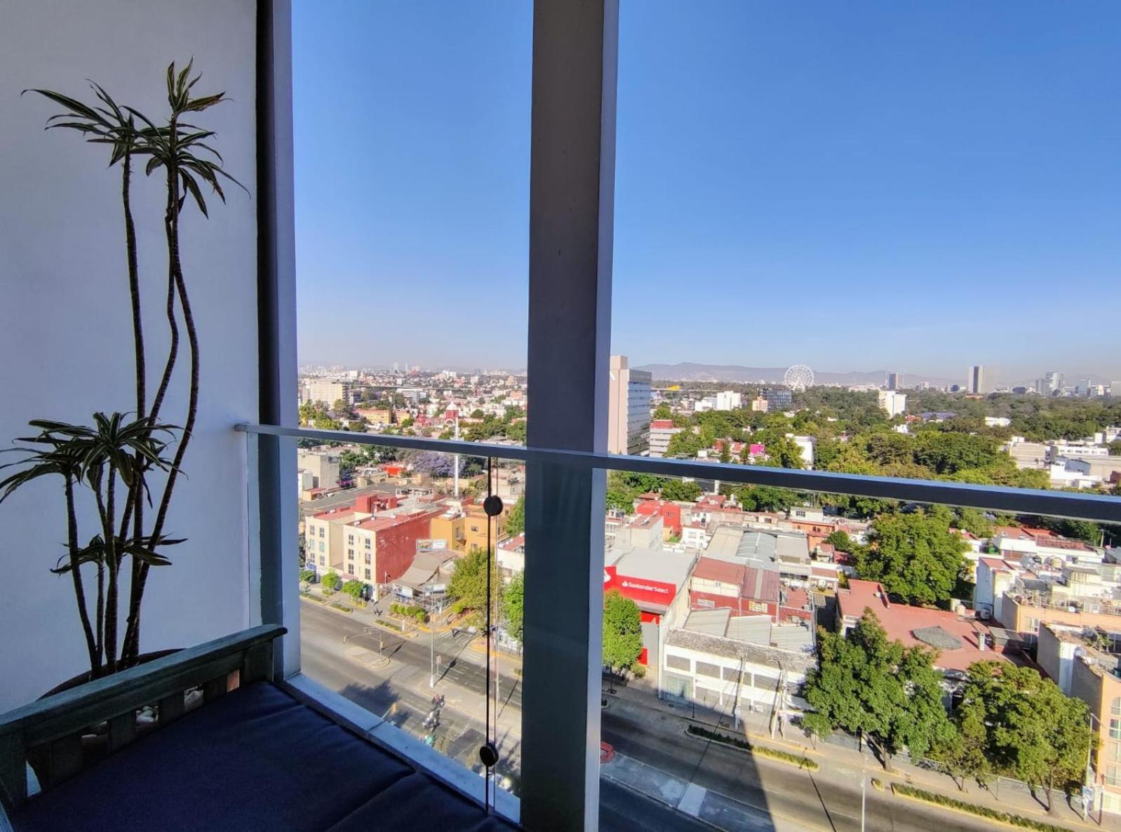 View Penthouse Private Rooftop, Wi-fi 500mbps, Air Conditioning, Grill, Pool And Gym * México DF