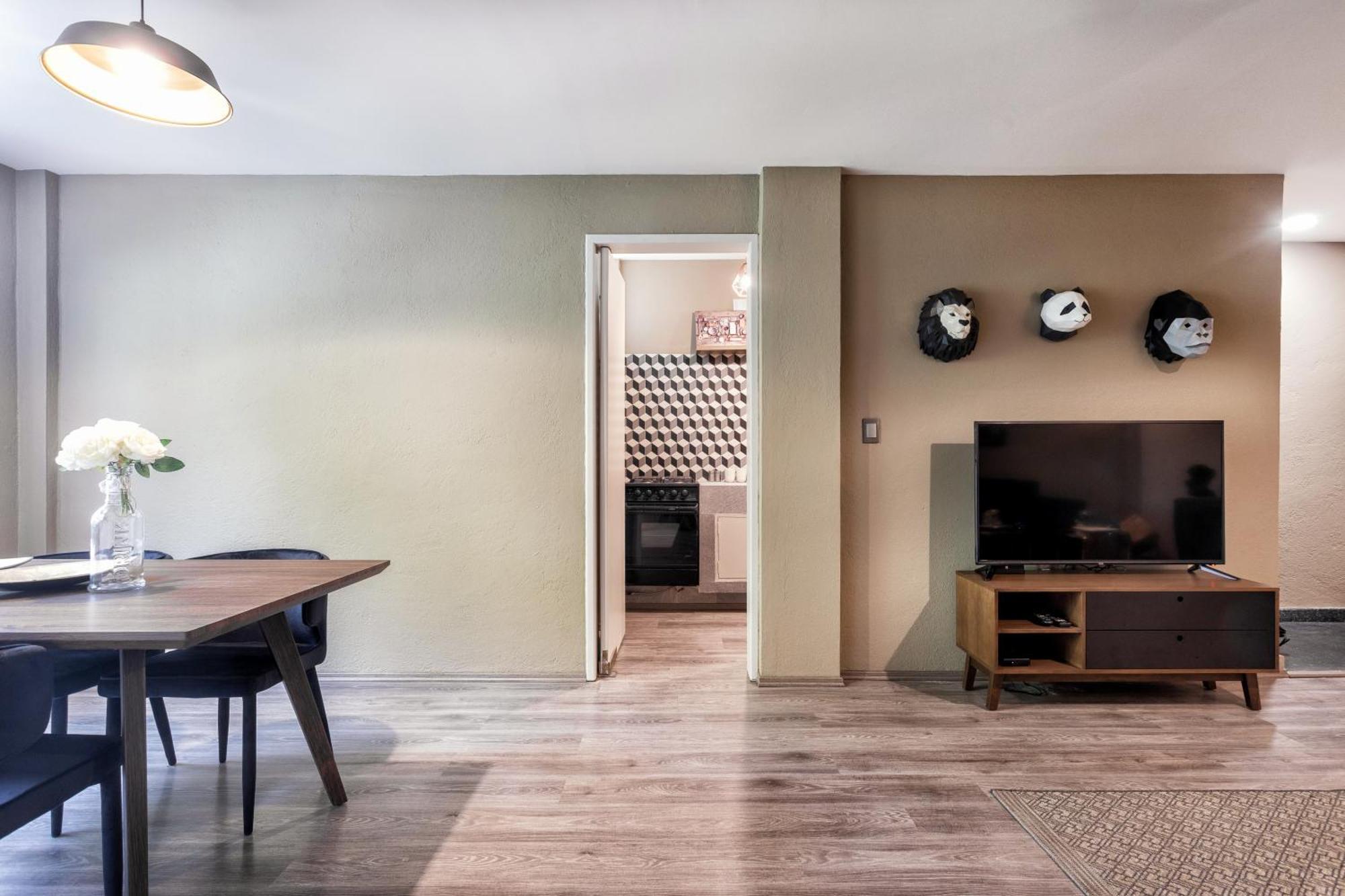 Urban Comfort In Roma Norte - Laundry- Fast Wifi- Apartamento *